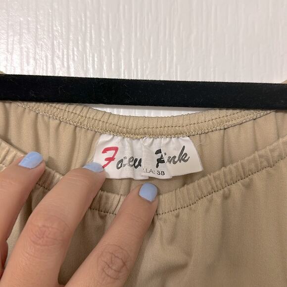 Forever pink beige nude top size m - Picture 2 of 4